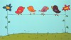 Les oiseaux sur le fil.